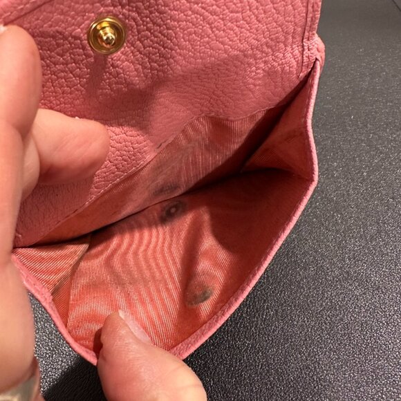 Miu Miu Pink Patch Leather Folded Wallet (JB1408) - Picture 5 of 5